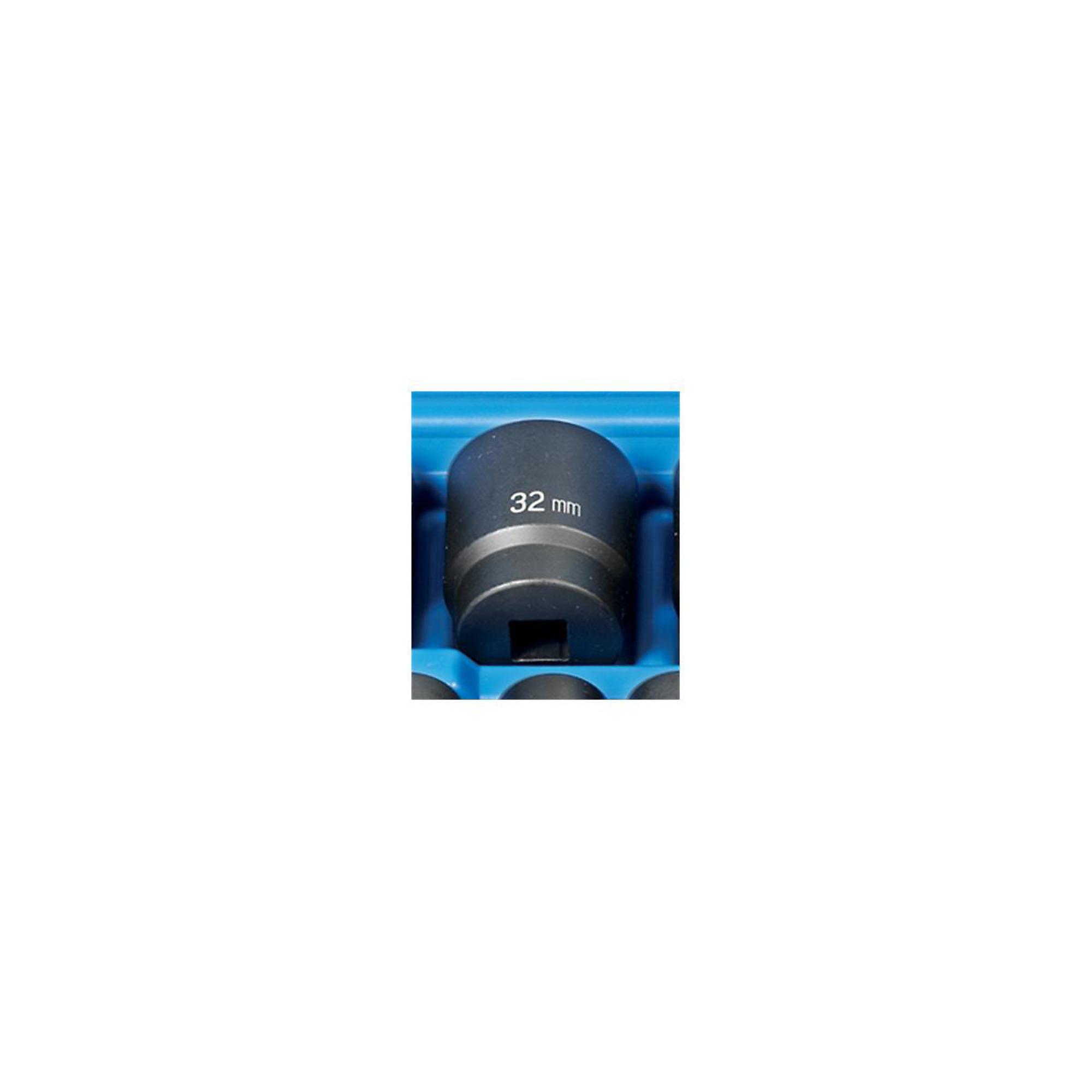 Grey Pneumatic Impact Socket — 32mm, 1/2in. Drive, 12-Point, Model# GRE2132M